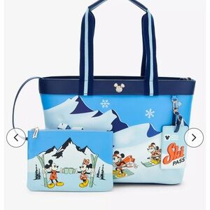 BoxLunch Disney Blue Winter Wonderland Tote Bag